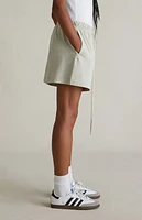 Fear of God Essentials Women's Heather Stone Lounge Shorts