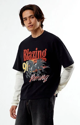 PacSun Saddle 2fer Thermal Long Sleeve T-Shirt