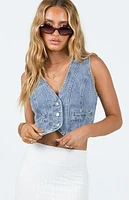 Princess Polly Burrows Denim Vest