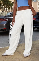 John Galt White Anastasia Linen Pants