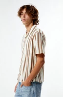 PacSun Textured Striped Camp Shirt