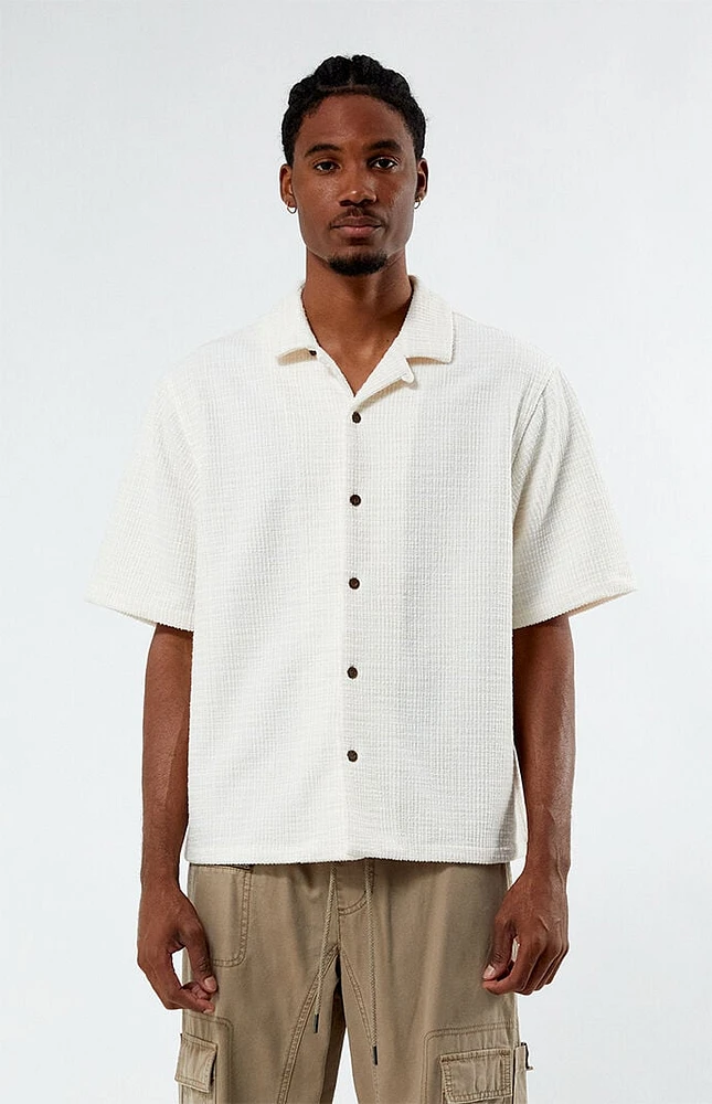 PacSun Textured Oversized Camp Shirt