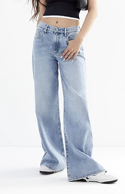 PacSun Lena Light Indigo Low Rise Super Baggy Jeans