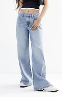 PacSun Lena Light Indigo Low Rise Super Baggy Jeans