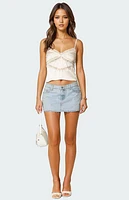 Edikted Tamar Satin Effect Tank Top