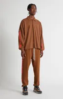 Studio by Supervsn Chocolate Long Sleeve Polo T-Shirt