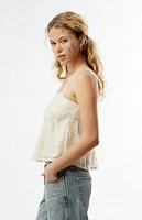 Your Favorite Isabel Floral Embellished Tank Top