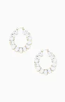 Statement Crystal Hoop Earrings