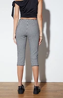 LA Hearts Gingham Capri Pants