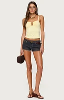 Edikted Chantelle Keyhole Tank Top