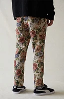 PacSun Canvas Floral Printed Slim Trousers