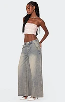 Edikted Super Baggy Wide Leg Jeans
