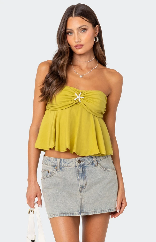 Edikted Starfish Strapless Top