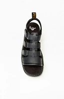 Dr Martens Women's Black Mattison Kit 3 Strap Sandals