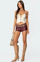 Edikted Interlocked V Neck Tank Top