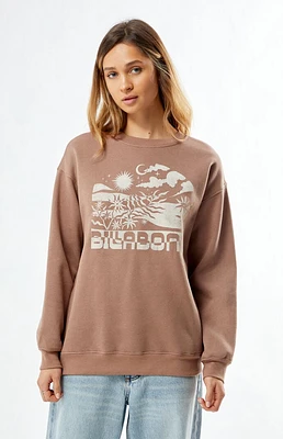 Billabong White Space Crew Neck Sweatshirt