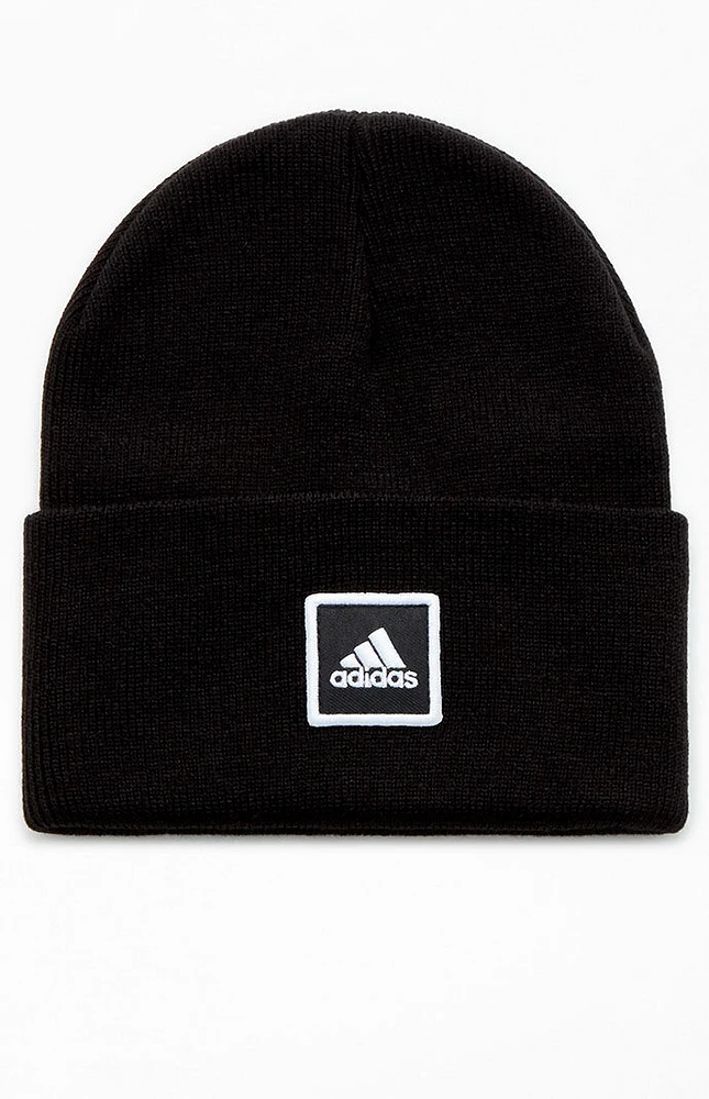 adidas Black Wide Cuff Beanie