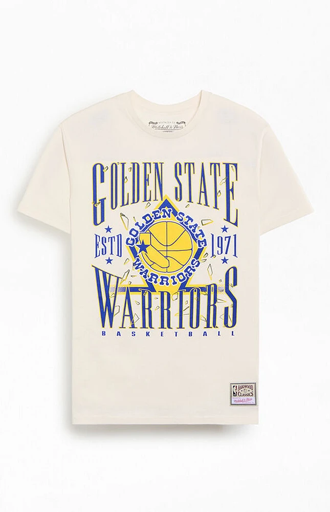 Mitchell & Ness Golden State Warriors Shattered T-Shirt
