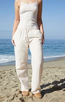 John Galt Sand  Anastasia Linen Pants