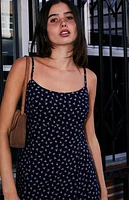 John Galt Blue & White Floral Colleen Midi Slip Dress