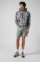 Pacsun Green Fleece Volley Sweat Shorts