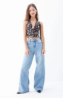 PacSun Jessie Medium Indigo High Waisted Baggy Jeans