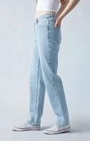 PacSun Eco Light Indigo V-Dip Dad Jeans