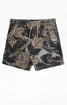 PacSun Camo Fleece Volley Sweat Shorts