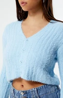 Daisy Street Fluffy Knit Cropped Cardigan