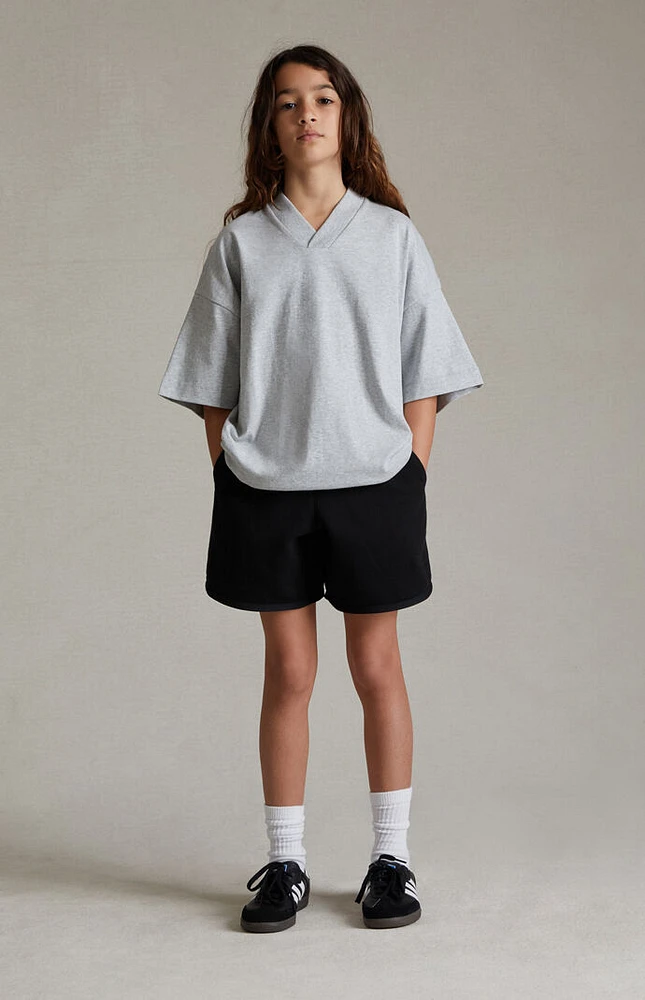 Kids Fear of God Essentials Jet Black Sweat Shorts