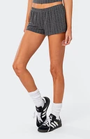 Edikted Irene Low Rise Pointelle Micro Shorts