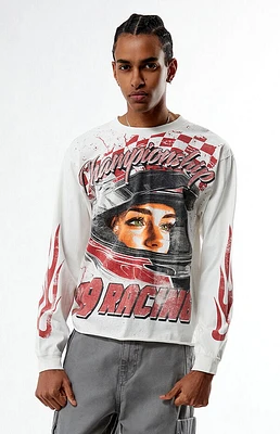 Pacsun 99 Racing Cropped Long Sleeve T-Shirt