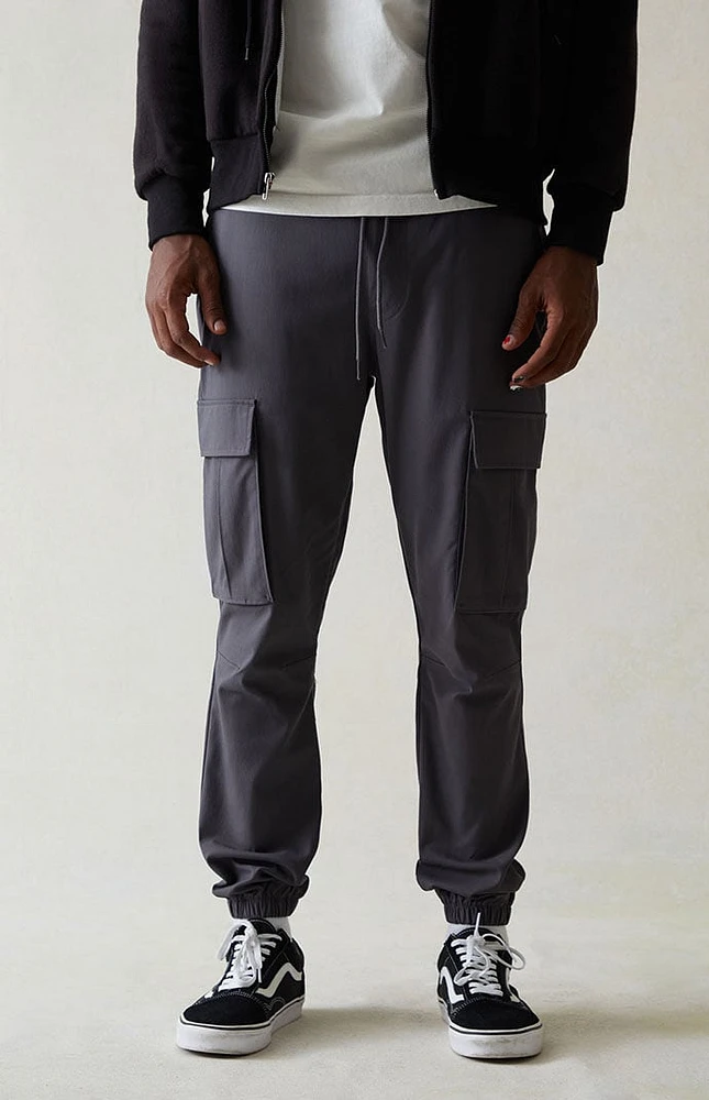 PacSun Performance Gray Slim Cargo Joggers