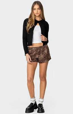 Edikted Leopard Printed Boxer Shorts