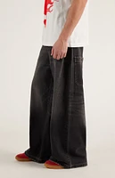 PacSun Ryder Oversized Pocket Ultra Baggy Cargo Jeans Black