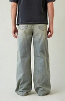 Pacsun Blake Extreme Baggy Jeans Light Blue Tinted