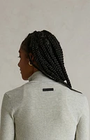 Fear of God Essentials Women's Heather Stone Ribbed Track Jacket
