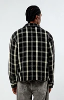 PacSun Cropped Plaid Flannel Shirt