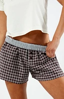 Beverly and Beck Plaid Boxer Shorts