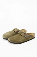 Birkenstock Boston Mixed Leather Clog Thyme