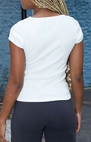John Galt White Zelly Basic T-Shirt