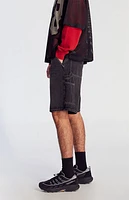 Pacsun Black Baggy Denim Carpenter Shorts