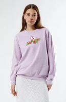 Strawberry Shortcake Sitting Berries Crew Neck Sweatshirt