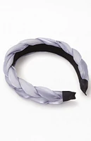 LA Hearts Blue Braided Satin Headband