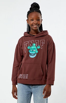 Five Nights at Freddy's Kids Game Over Checkerboard Pigment Hoodie