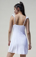 Beverly and Beck Monet Ruffle Mini Dress