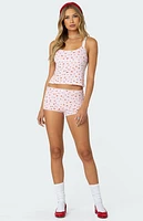Edikted Strawberry Girl Printed Tank Top