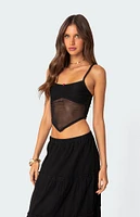 Cressida Sheer Mesh Tank Top