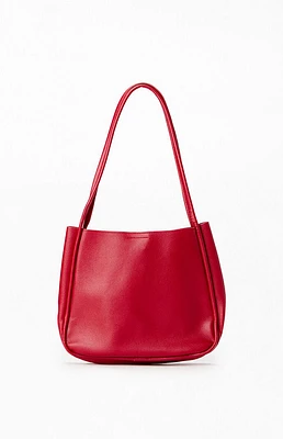 PacSun Faux Leather Mini Bucket Tote Bag