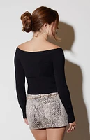 LA Hearts Carmen Off-The-Shoulder Sweater